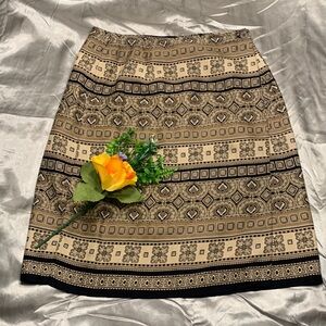 🌹 Hunt Club 80’s Vintage Very Cute Mini Patterned Wrap Skirt